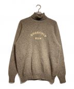 GLAD HANDグラッドハンド）の古着「NEP TURTLE NECK SWEATER」｜ブラウン