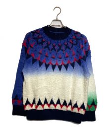 sacai（サカイ）の古着「Jacquard Knit Pullover」｜ネイビー