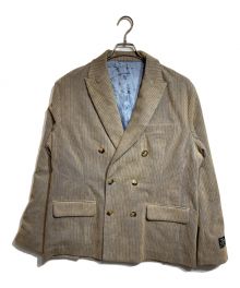 stussy（ステューシー）の古着「CORDUROY DOUBLE-BREASTED BLAZER」｜ベージュ