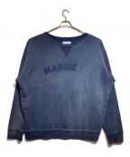 Maison Margielaメゾンマルジェラ）の古着「BLUE COTTON OVERSIZE SWEATSHIRT」｜インディゴ