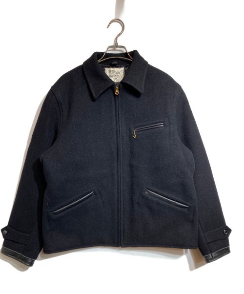 SUGAR CANE（シュガーケーン）SUGAR CANE (シュガーケーン) 30oz. WOOL MELTON SPORTS JACKET ブラック サイズ:38の古着・服飾アイテム