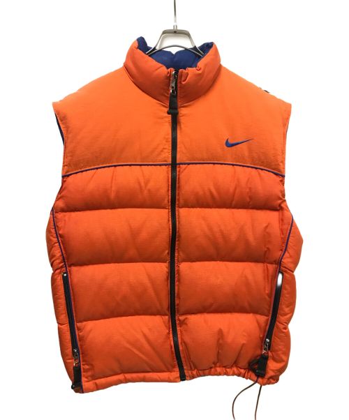 NIKE ACG（ナイキエージーシー）NIKE ACG (ナイキエージーシー) ダウンベスト オレンジ サイズ:Lの古着・服飾アイテム