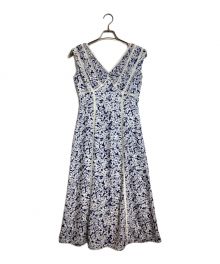 HER LIP TO（ハーリップトゥ）の古着「Lace Trimmed Floral Dress」｜ホワイト