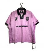 Unknown londonアンノウンロンドン）の古着「MONOGRAM FOOTBALL SHIRT」｜ピンク