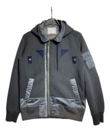 sacai（サカイ）の古着「Nylon Twill Sponge Sweat Blouson」｜グレー