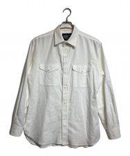 YOHJI YAMAMOTO (ヨウジヤマモト) COTTON TWILL DOUBLE POCKETS SHIRT ホワイト サイズ:4