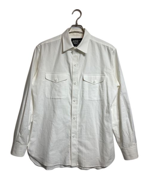 YOHJI YAMAMOTO（ヨウジヤマモト）YOHJI YAMAMOTO (ヨウジヤマモト) COTTON TWILL DOUBLE POCKETS SHIRT ホワイト サイズ:4の古着・服飾アイテム