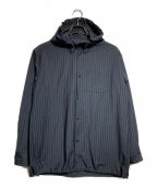 th productsティーエイチプロダクツ）の古着「HOODED SHIRT」｜ブラック