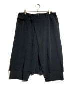 Yohji Yamamoto pour hommeヨウジヤマモト プールオム）の古着「TUXEDO WRAP PANTS」｜ブラック