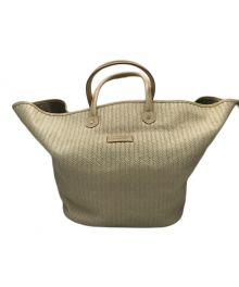 LONGCHAMP×KATE MOSS（ロンシャン×ケイトモス）の古着「レザートートバッグ」｜ベージュ