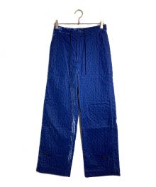 6(ROKU) BEAUTY&YOUTH（ロク ビューティーアンドユース）の古着「VELOR QUILTED PANTS」｜ブルー