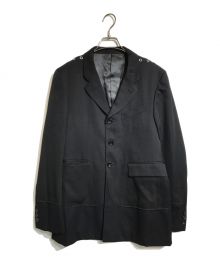 COMME des GARCONS HOMME PLUS（コムデギャルソンオムプリュス）の古着「アイレットショルダージャケット」｜ブラック