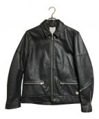 CRIMIEクライミー）の古着「SINGLE RIDERS LEATHER JACKET」｜ブラック