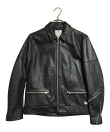 CRIMIE（クライミー）の古着「SINGLE RIDERS LEATHER JACKET」｜ブラック