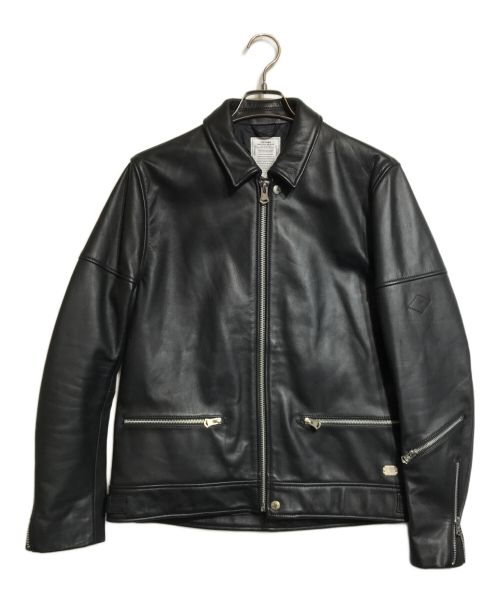 CRIMIE（クライミー）CRIMIE (クライミー) SINGLE RIDERS LEATHER JACKET ブラック サイズ:Lの古着・服飾アイテム