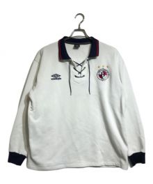 BoTT×UMBRO（ボット×アンブロ）の古着「Uniform Long Sleeve Polo Shirt」｜ホワイト