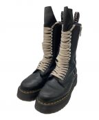 Dr.Martens×RICK OWENSドクターマーチン×リックオウエンス）の古着「1918 RO 18 HOLE BOOTS」｜ブラック