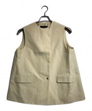 DRAWER (ドゥロワー) PRE1 Cotton Silk Twill Gilet ベージュ サイズ:38