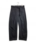 LEMAIREルメール）の古着「TWISTED BETLTED PANTS」｜ブラック