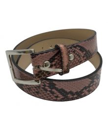 WACKO MARIA（ワコマリア）の古着「PYTHON LEATHER BELT」｜ピンク