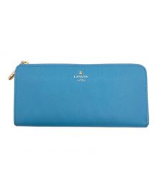 LANVIN en Bleu（ランバンオンブルー）の古着「ラウンドファスナー財布」｜ブルー