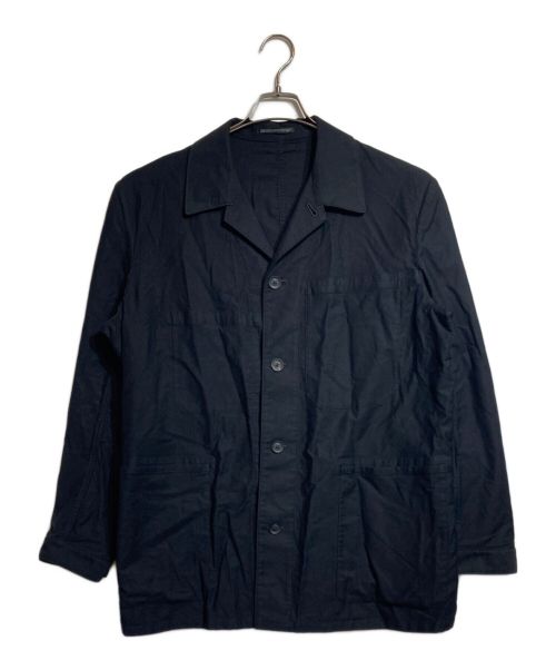 Yohji Yamamoto pour homme（ヨウジヤマモト プールオム）Yohji Yamamoto pour homme (ヨウジヤマモト プールオム) COTTON TWILL SHORT BLOUSON ブラック サイズ:3の古着・服飾アイテム