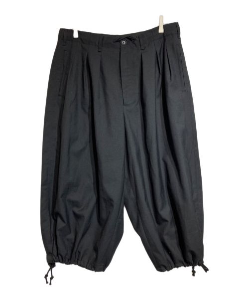 GROUND Y（グラウンドワイ）GROUND Y (グラウンドワイ) T/W GABARDINE BALLOON PANTS ブラック サイズ:3の古着・服飾アイテム