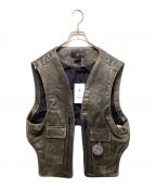 JORDAN×J balvinジョーダン×J.バルヴィン）の古着「Leather Vest」｜ブラウン