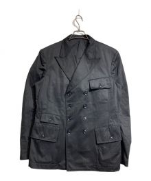 WILDSIDE YOHJI YAMAMOTO（ワイルドサイド ヨウジ ヤマモト）の古着「Cotton Chino Double Breasted Jacket」｜ブラック