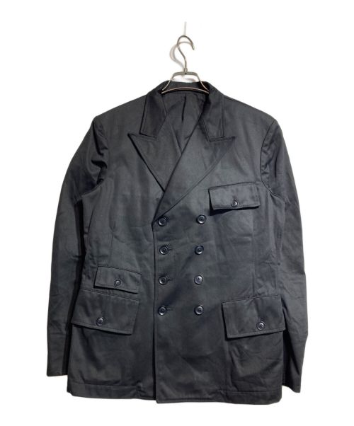 WILDSIDE YOHJI YAMAMOTO（ワイルドサイド ヨウジ ヤマモト）WILDSIDE YOHJI YAMAMOTO (ワイルドサイド ヨウジ ヤマモト) Cotton Chino Double Breasted Jacket ブラック サイズ:3の古着・服飾アイテム