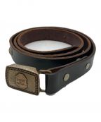 GLAD HANDグラッドハンド）の古着「Leather Studs Belt”Narrow”」｜ブラウン