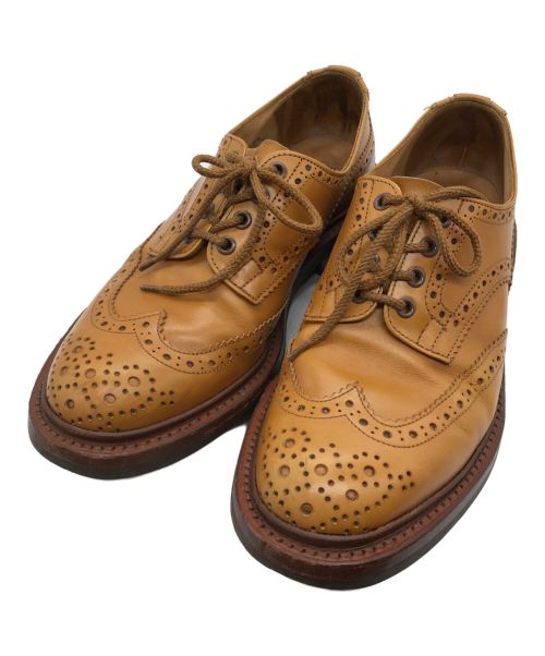 Tricker's（トリッカーズ）Tricker's (トリッカーズ) BOURTONウィングチップシューズ ブラウン サイズ:7　1/2の古着・服飾アイテム