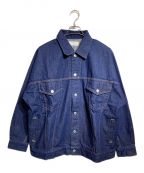 NEON SIGNネオンサイン）の古着「DROP SLEEVE DENIM JACKET」｜ブラック