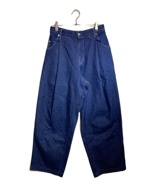 NEON SIGN（ネオンサイン）NEON SIGN (ネオンサイン) Wide denim slacks インディゴ サイズ:46の古着・服飾アイテム