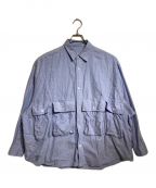 FreshServiceフレッシュサービス）の古着「OXFORD FLAP POCKET L S SHIRT」｜スカイブルー