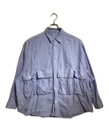 FreshService（フレッシュサービス）の古着「OXFORD FLAP POCKET L S SHIRT」｜スカイブルー