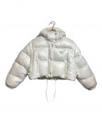 PRADAプラダ）の古着「Re-Nylon convertible down jacket」｜ホワイト