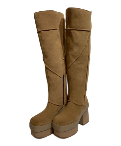 UGG（アグ）UGG (アグ) New Heights Platform Xtra Boot ベージュ サイズ:24㎝の古着・服飾アイテム