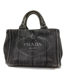 PRADA（プラダ）の古着「カナパデニム2WAYバッグ」｜グレー