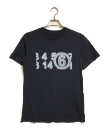 MM6 Maison Margiela（エムエムシックス メゾンマルジェラ）の古着「ロゴTシャツ」｜ブラック