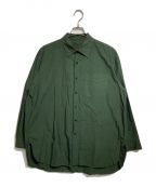 yokosakamotoヨウコサカモト）の古着「REGULAR COLLAR SHIRT」｜グリーン