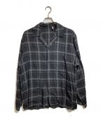 KAPTAIN SUNSHINEキャプテンサンシャイン）の古着「Open Collar Shirt Jacket」｜ブラック