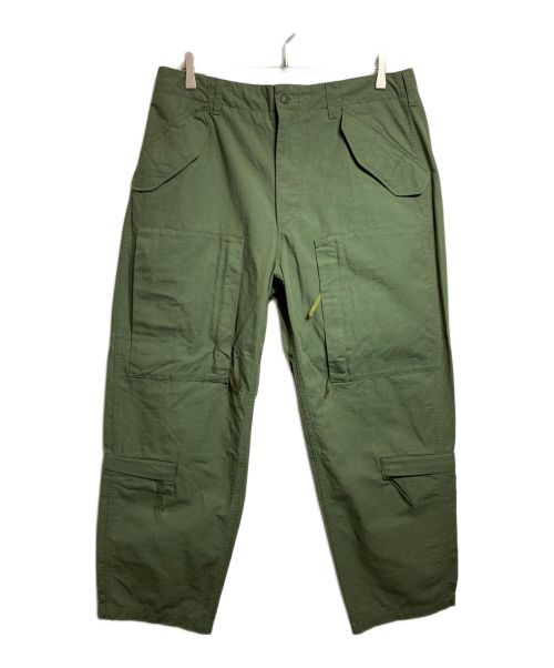 Engineered Garments（エンジニアド ガーメンツ）Engineered Garments (エンジニアド ガーメンツ) Over Pant Olive Cotton Ripstop カーキ サイズ:Mの古着・服飾アイテム