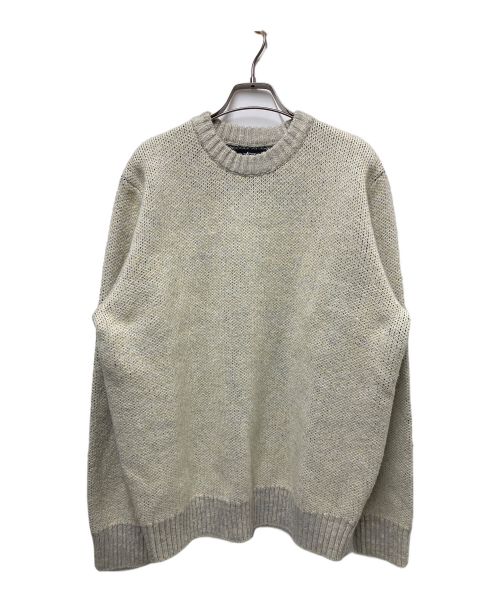 stussy（ステューシー）stussy (ステューシー) 8ball mohair sweater ボール モヘア ニット ベージュ サイズ:Mの古着・服飾アイテム