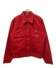 HUMAN MADE（ヒューマンメイド）の古着「hamburger PIQUE JACKET」｜レッド