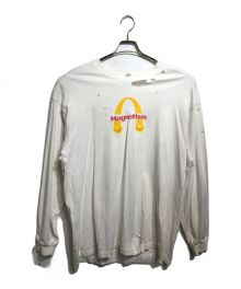 doublet（ダブレット）の古着「MAGNETIC LONG SLEEVE T-SHIRT」｜ホワイト