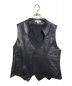 masu（エムエーエスユー）の古着「BAT LEATHER VEST」｜ブラック