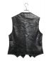 masu (エムエーエスユー) BAT LEATHER VEST ブラック サイズ:46：25000円