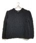 Yohji Yamamoto pour homme（ヨウジヤマモト プールオム）の古着「HAND-KNITTED PLAIN HAND KNITTED ROUND NECK」｜ブラック