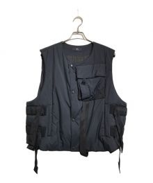 Y's….（ワイズ）の古着「RECYCLE POLYESTER TAFFETA PADDED VEST」｜ネイビー